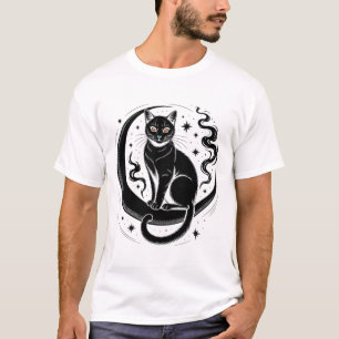 Camiseta Flor de Lótus Gato Atento Espiritualidade
