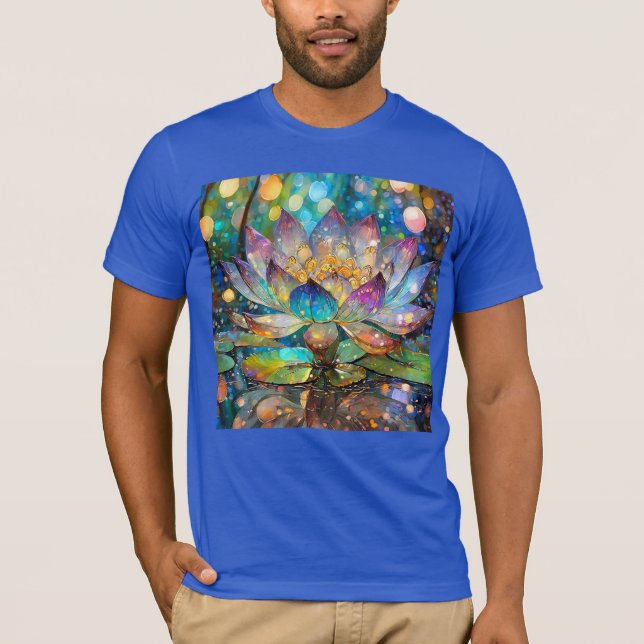 Camiseta Flor de Lótus Iluminada em Flor (Frente)