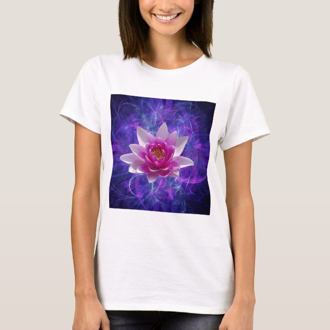 Camiseta Flor de lótus rosa e significado (Frente)