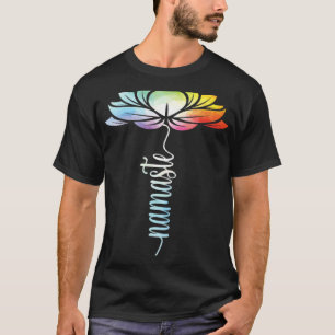 Camiseta Flor de Lótus Tie Dye Yoga Zen Meditação Namaste