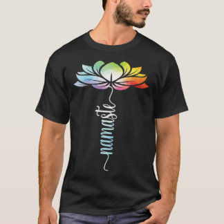 Camiseta Flor de Lótus Tie Dye Yoga Zen Meditação Namaste