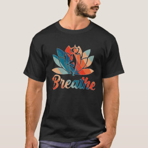 Camiseta Flor de Lótus Yoga Respirar Meditação Paz Amor M