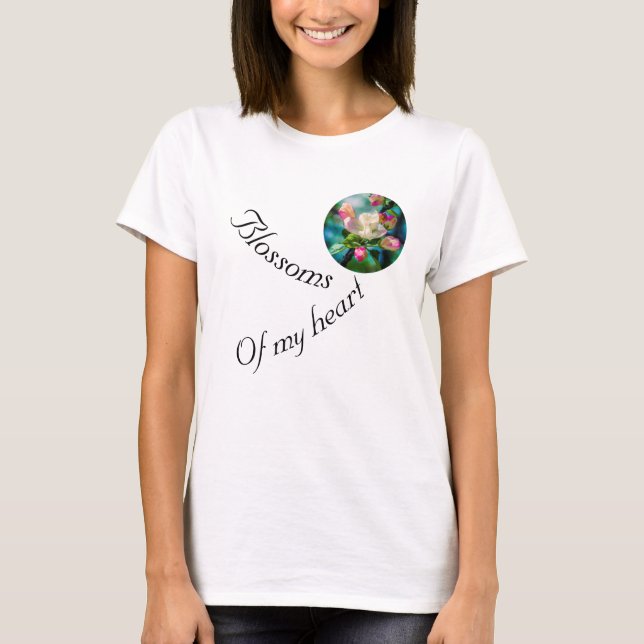 Camiseta Flor de maçã personalizável (Frente)
