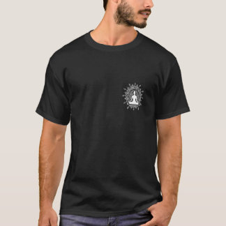 Camiseta Flor de Mandala de Bolso Yoga Meditação Minimalist