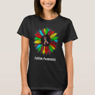 Camiseta Flor de Margarida Conscientização do Autismo Flora
