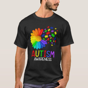 Camiseta Flor de Margarida Conscientização do Autismo para 
