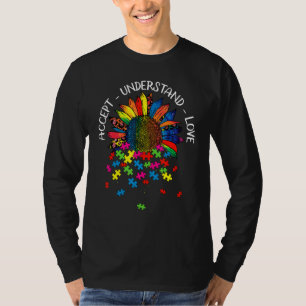 Camiseta Flor de Margarida de Conscientização do Autismo Ac