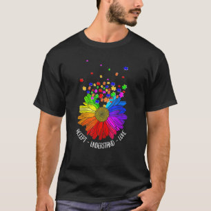 Camiseta Flor de Margarida de Conscientização do Autismo pa