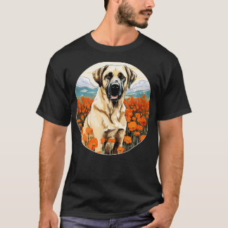 Camiseta Flor de montanha do Pastor Anatólia Cute Kangal Co