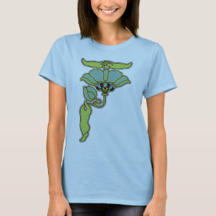 Camiseta Flor de Nouveau da arte
