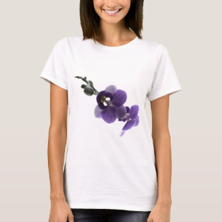 Camiseta Flor de orquídea roxa