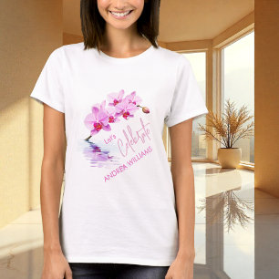 Camiseta Flor de Orquídea Selvagem Blossoms 50º Aniversário