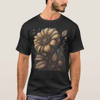 Camiseta Flor de ouro fantástica