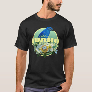 Camiseta Flor de pássaro do estado de Idaho Super dimension