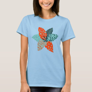 Camiseta Flor de patch