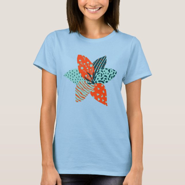 Camiseta Flor de patch (Frente)
