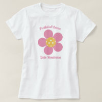 Flor de Pickleball do Retro Mod 70s Personalizado