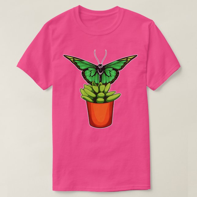 Camiseta Flor de pote da Planta Butterfly (Frente do Design)