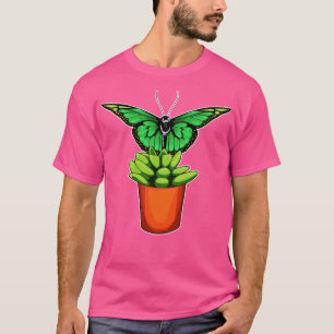 Camiseta Flor de pote da Planta Butterfly