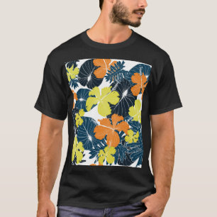 Camiseta Flor de primavera: Textura Floral Vintage