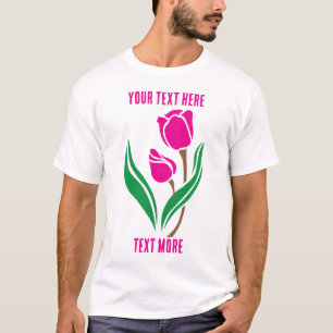 Camiseta Flor de Rosa Romântica – Obra de Arte Floral Atemp