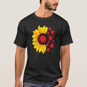 Camiseta Flor De Sol E Folha De Mário Cinto Canadiano Bande