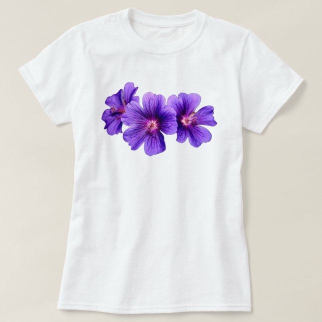 Camiseta Flor de T-Shirt feminino (Frente do Design)