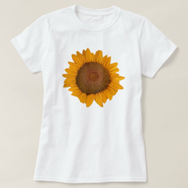 Camiseta Flor de T-Shirt feminino (Frente do Design)