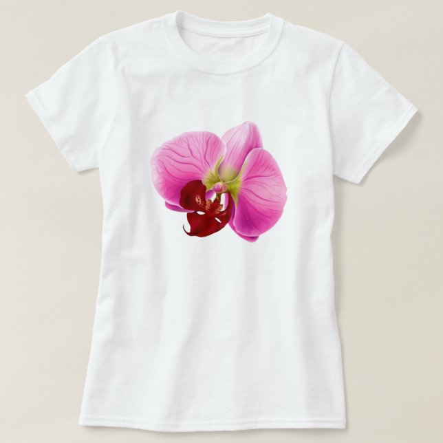 Camiseta Flor de T-Shirt feminino (Frente do Design)