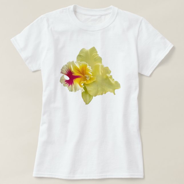 Camiseta Flor de T-Shirt feminino (Frente do Design)