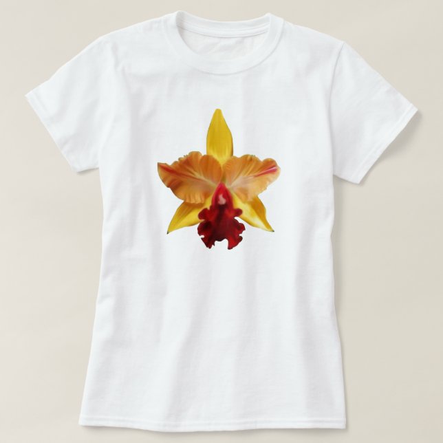 Camiseta Flor de T-Shirt feminino (Frente do Design)