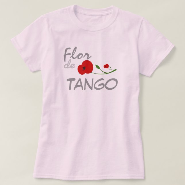 Camiseta Flor de Tango (Frente do Design)
