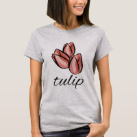 flor de tulipa rosa vintage presente floral legal