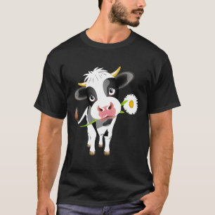 Camiseta Flor de Vaca Fazendeira Menina da Fazenda Bezerro
