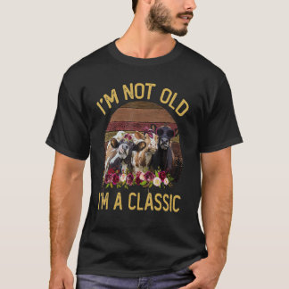 Camiseta Flor de Vaca Não Sou Velho Um Fazendeiro Clássico