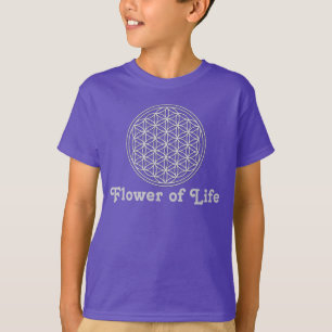 Camiseta Flor de Vida / Blume des Lebens - branco