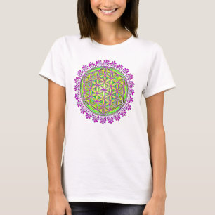 Camiseta Flor De Vida - Vintage Blossom Ornações 2