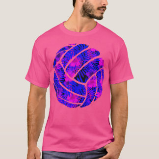 Camiseta Flor De Voleibol Fora Da Praia Vo
