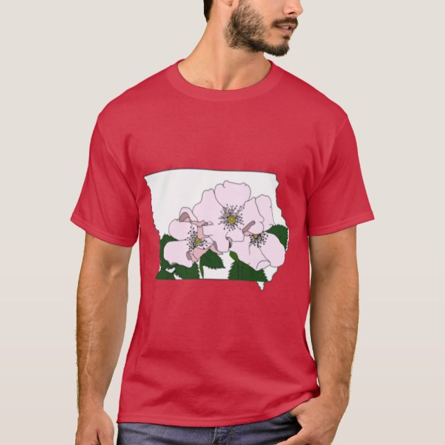 Camiseta Flor do Estado de Iowa (Frente)
