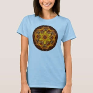 Camiseta Flor do Fractal da vida - o cubo de Metatron