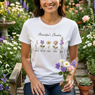 Camiseta Flor do Mês de Nascimento 5 do Jardim do