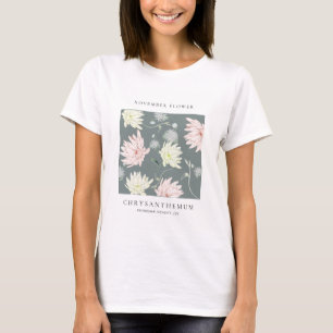 Camiseta Flor do Mês de Nascimento de Novembro