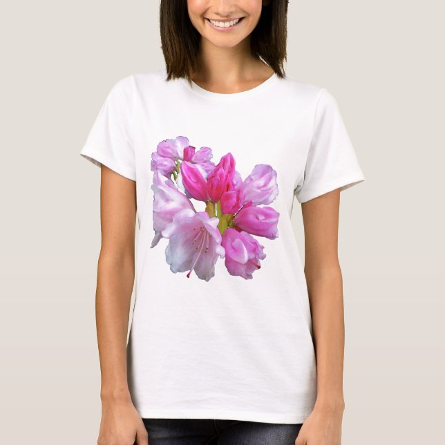 Camiseta Flor do rododendro (Frente)