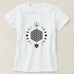 Camiseta Flor do Símbolo Espiritual da Vida