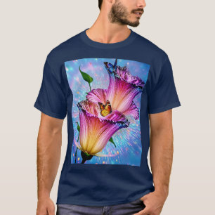 Camiseta Flor e borboleta lindas
