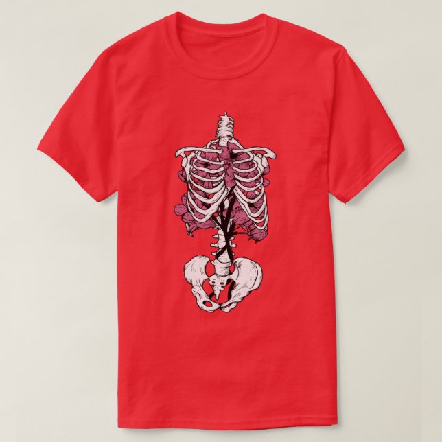 Camiseta Flor e ossos (Frente do Design)