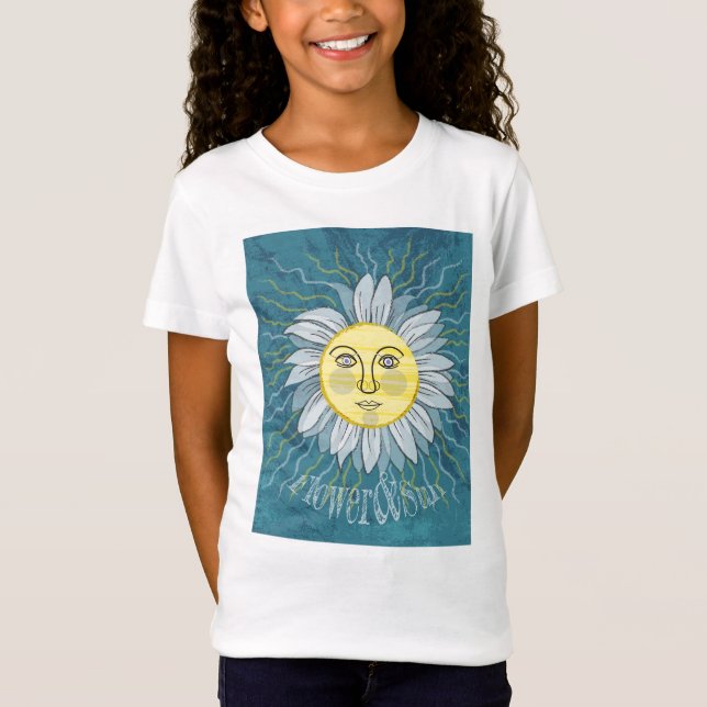 Camiseta Flor e Sol - Natureza (Frente)
