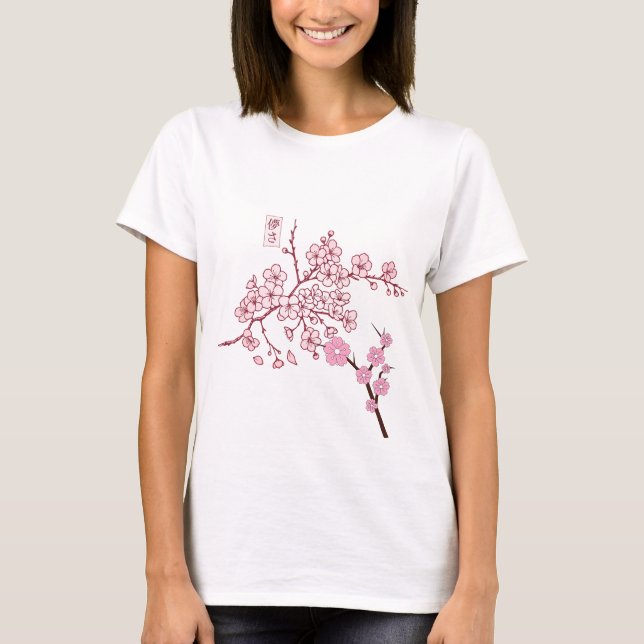 Camiseta flor efêmera (Frente)