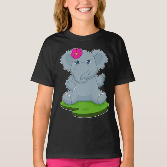 Camiseta Flor Elefante (Frente)
