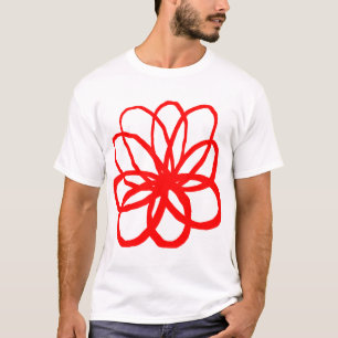 Camiseta Flor Espontâneo - Vermelho